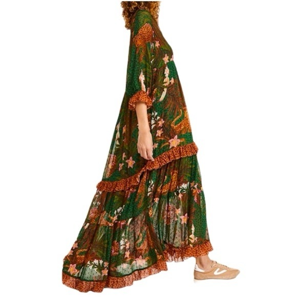 Farm Rio Maxi Dress Tropical Pattern - Picture 7 of 12